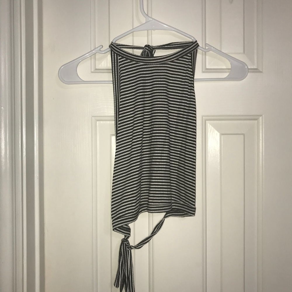 Open back halter tank